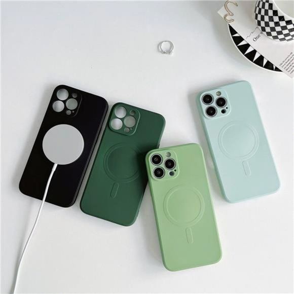 For iPhone 14 Pro Max 13 12 11 X XS Max XR 87 Mag Safe Soft Liquid Silicone Case - Picture 3 of 10